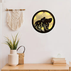 LED Light Carving Fairy Tale Wooden Hanging Sign
