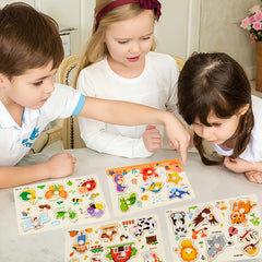 Educational Wooden Puzzle Set for Kids Alphabet Learning Kit