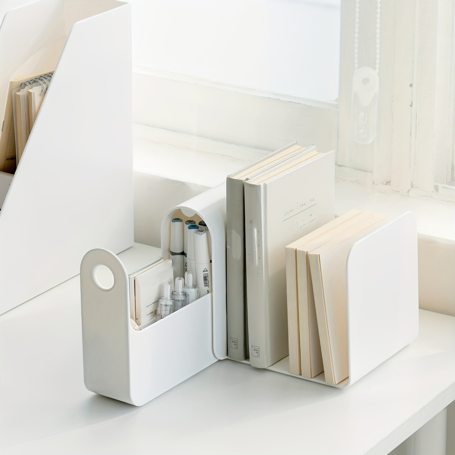 Desktop Storage Box Office Folder Sorting Box Student Dormitory Book Stand