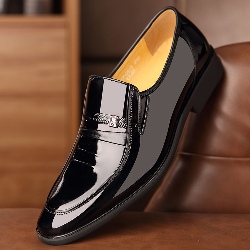 LAORENTOU Men's Pointed Toe Dress Shoes for Wedding