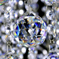 2pcs 20mm Clear Crystal Chandelier Prism Suncatcher Hanging Pendant