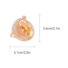 50 Cartoon Transparent Object Graffiti Stickers for Notebook Decoration