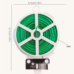 Green Plastic Garden Twine for Climbing Plants 98ft