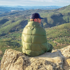 Warm Wearable Down Blanket for Outdoor Travel