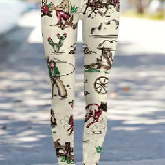  Western Style Pants Women's Plus All..lastic High Rise Skinny Trousers