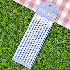 160pcs Long Fine Horizontal Line Sticky Notes Memo Pad Waterproof