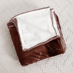 Soft Chocolate Pattern Blanket Winter Warm Flannel All Seasons
