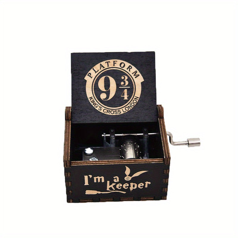 Retro Hand Cranked Music Box Magic Story Theme Music Box