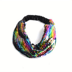 Colorful Criss Cross Headband Glitter Pride Month Headband Y2K