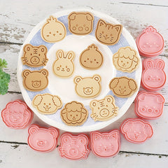 8pcs Mini Dog Mold Cookie Cutters Pastry Baking Accessories