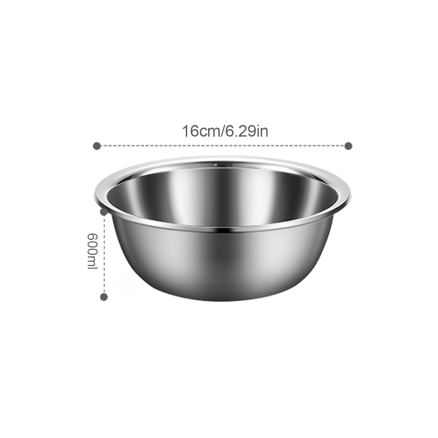 Stainless Steel Mixing Bowls with Scale - Cooking and Salad Bowl
