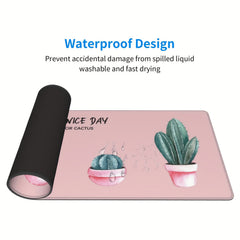 Large Micro Weave Cloth Mouse Pad with Stitched Edges