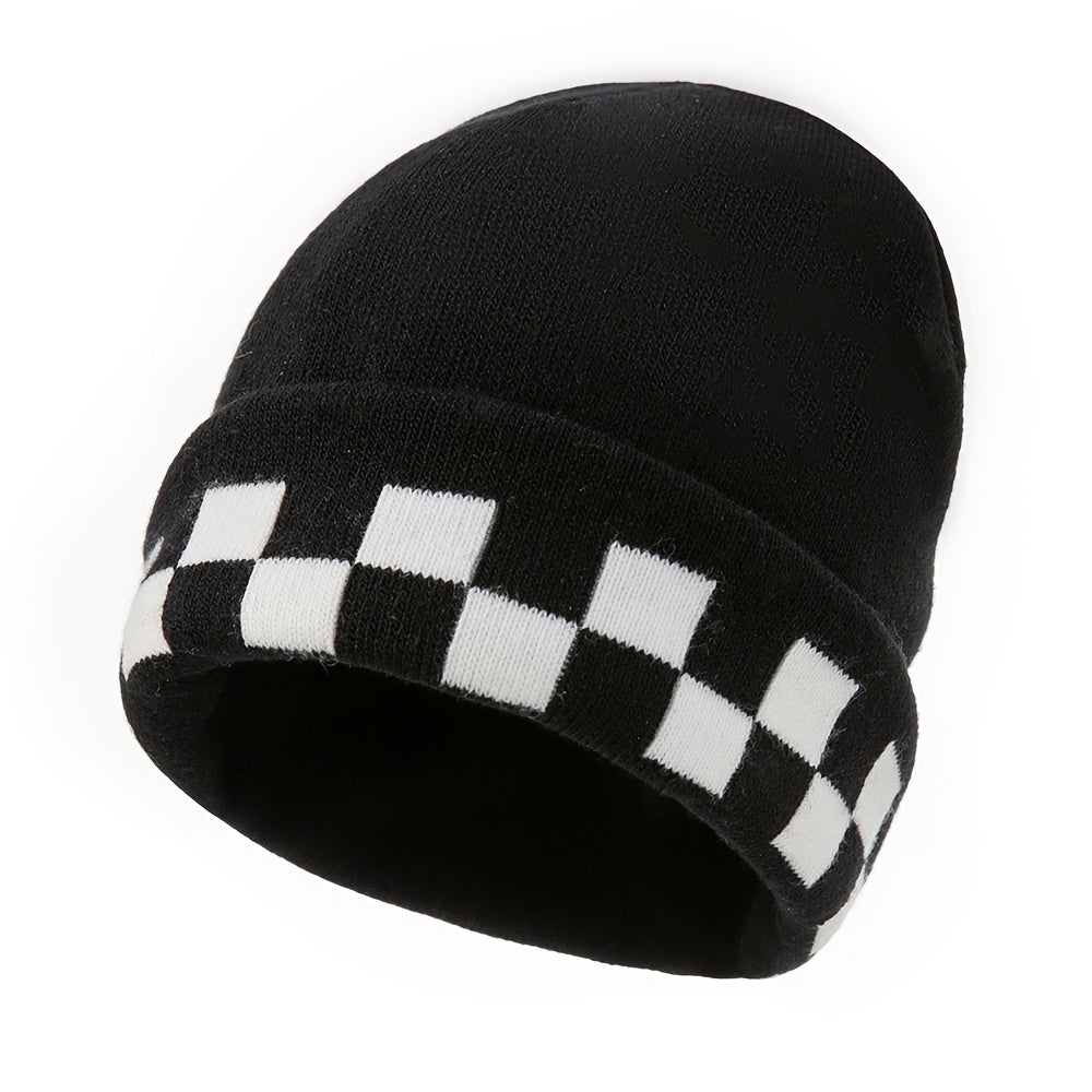Men's Winter Thermal Beanie Hat Soft Cap for Snow Weather