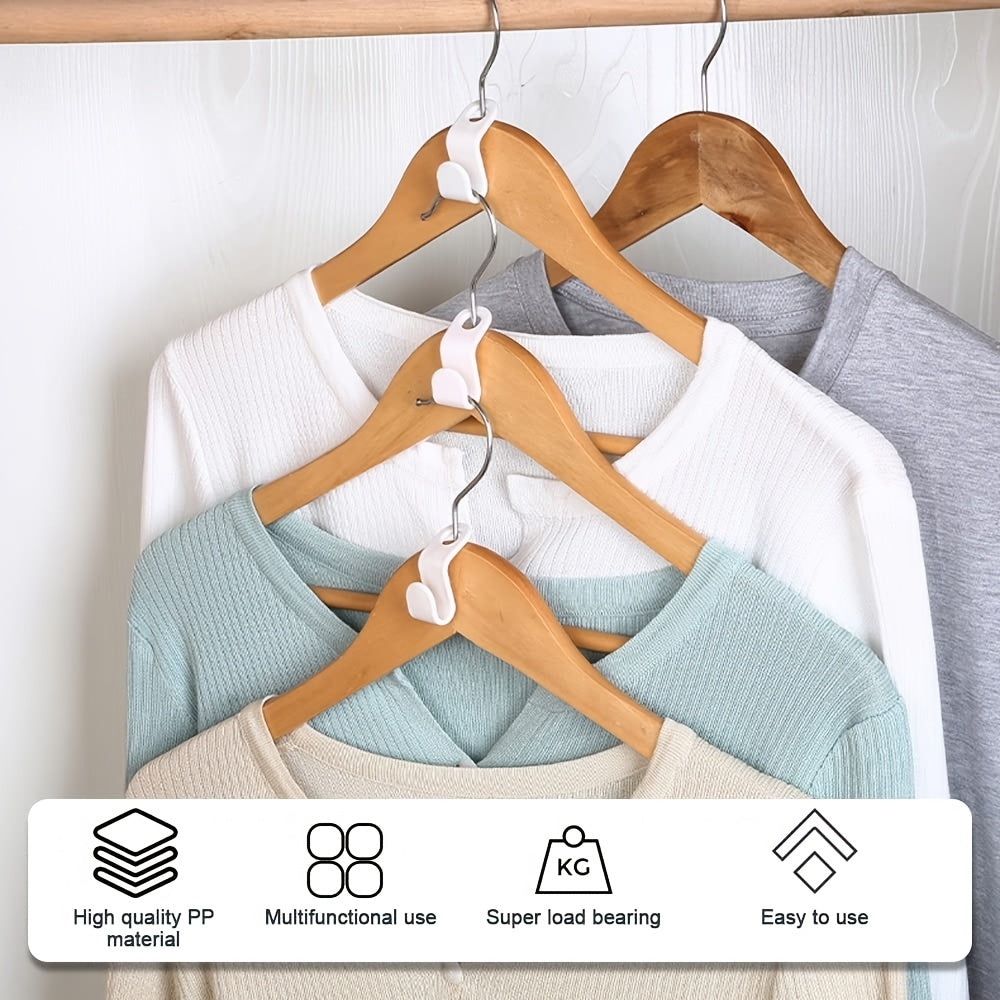 40pcs Heavy Duty Cascading Hanger Hooks 4 Colors for Closet Space