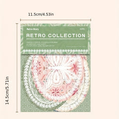 40pcs Lace Sticky Note Series Retro Special Shaped Hand Account Decoration Paper