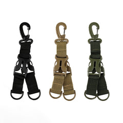 Keychain for Outdoor Camping Hiking with Nylon Webbing & Buckle