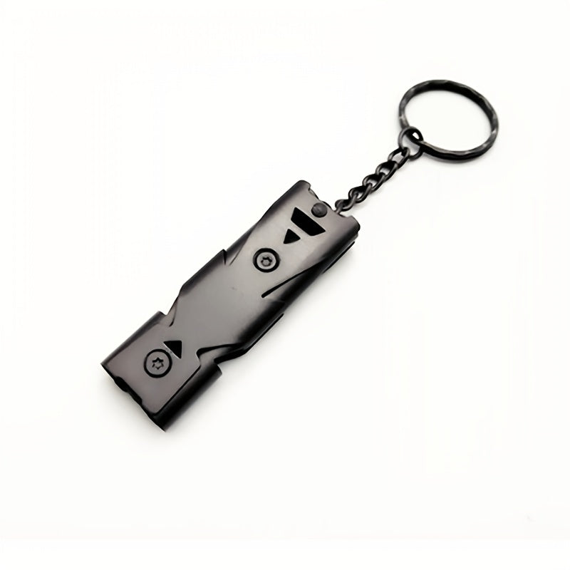 Dual Frequency Outdoor Emergency Whistle Lightweight Aluminum Alloy