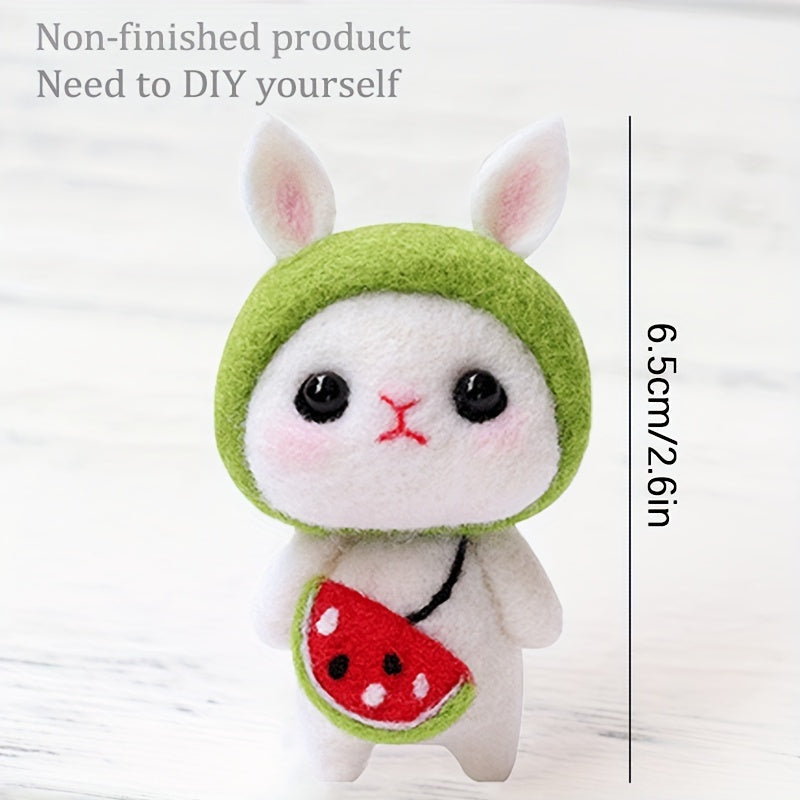 Watermelon Rabbit Felt DIY Material Package for Doll Decoration