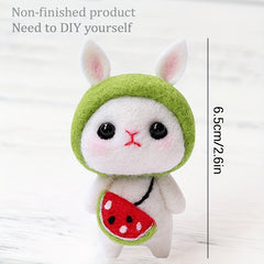 Watermelon Rabbit Felt DIY Material Package for Doll Decoration