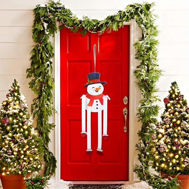 Stretchable Paper Snowman Hanging Decoration Christmas Home Decor