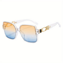 Square Sunglasses For Women Men Hollow Anti Glare Glasses