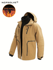 Men's 3-In-1 Outdoor Jacket Hooded Windbreaker