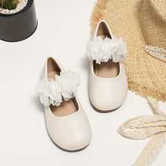 Girls Solid Flat Shoes Lightweight Dress Shoes for Party Spring