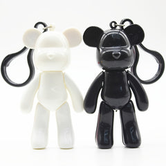 Bear Solid Keychain Cartoon Animal Bag Key Chain Keyring Ornament