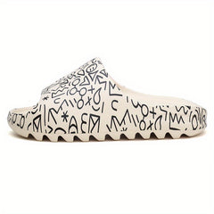 Unisex Cartoon Cloud Slides Pillow Slippers Non Slip Shoes For Indoor Outdoor