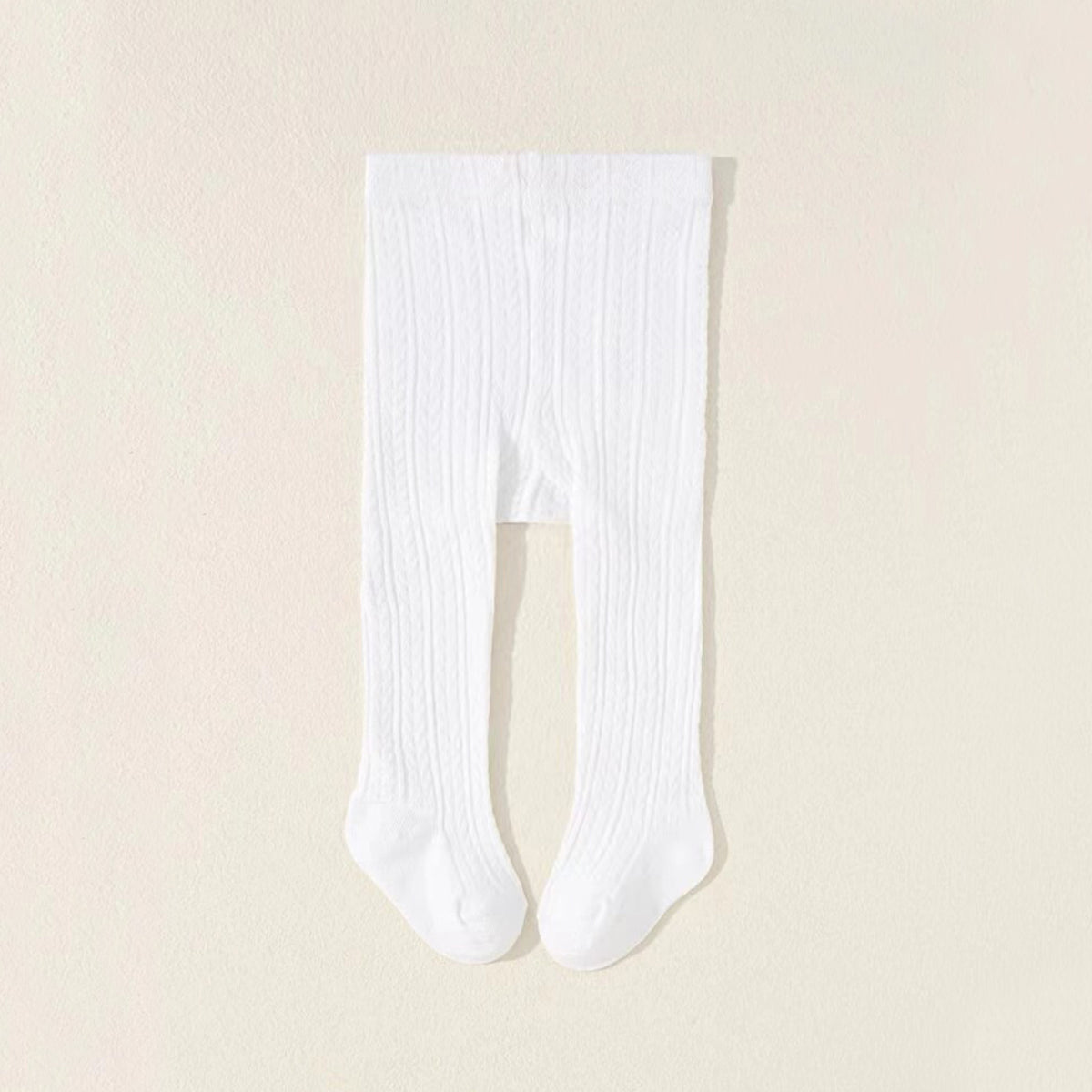 Baby Girls Thick Knit Leggings Socks Solid Cotton Pantyhose