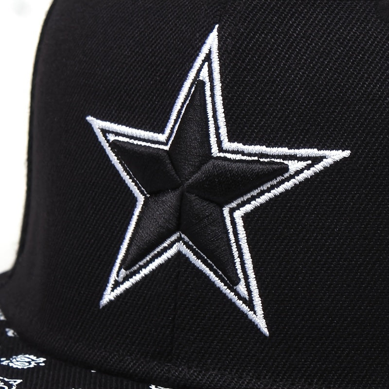 Five pointed Star Baseball Cap Hip Hop Outdoor Sun Hat