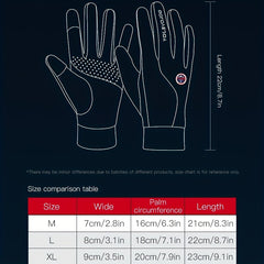 Warm Waterproof Touch Screen Ski Gloves Men Women
