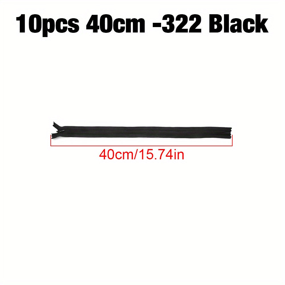 10pcs Pack 3 Nylon Coil Invisible Zipper DIY Sewing Accessories