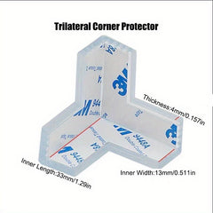 2PCS Transparent Baby Corner Edge Protector L Shape Desk Cover