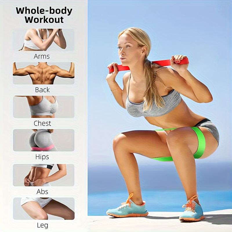 5pcs Portable Yoga Resistance Bands for Body Shaping and Stretching