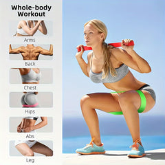 5pcs Portable Yoga Resistance Bands for Body Shaping and Stretching