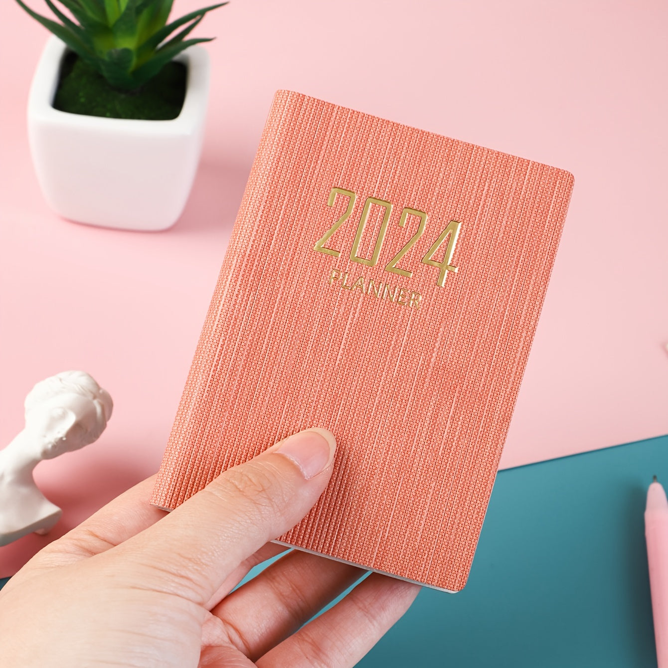 English Planner A7 Daily Schedule Notebook Mini Portable Journal