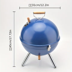 Portable Charcoal Grill BBQ Kettle-Tabletop Outdoor Barbecue Smoker