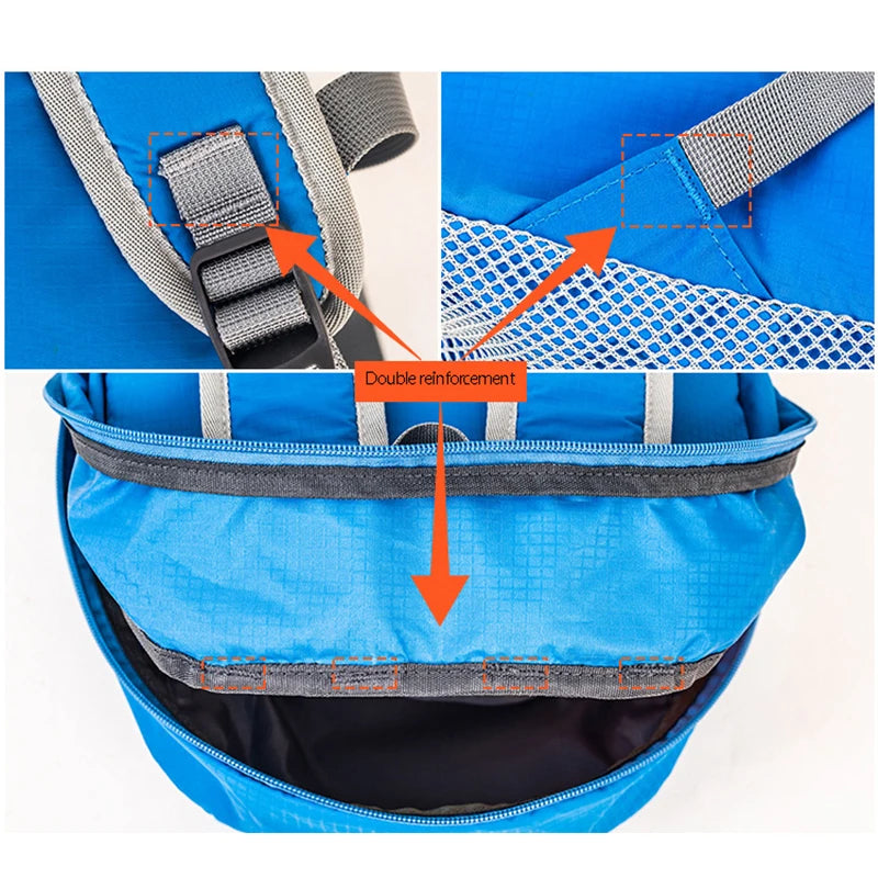 30L Waterproof Foldable Backpack for Men - Outdoor Trekking Rucksack