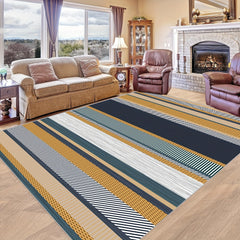 Geometric Lines Large Rug for Living Room Sofa Bedroom Kitchen Home Office