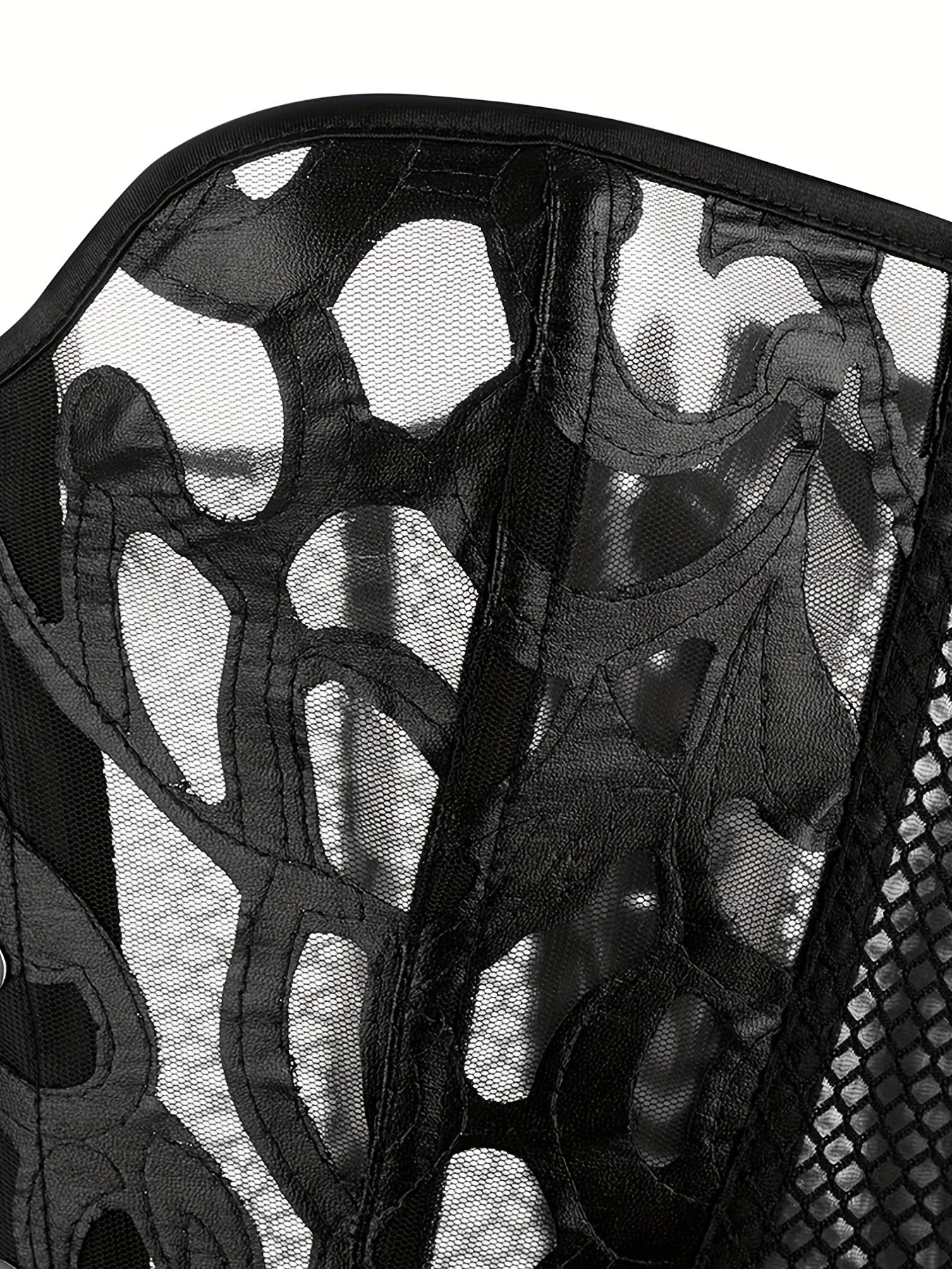 Fishnet Strapless Corset Bustier Body Shaper Women's Lingerie