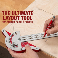 Stainless Steel Woodworking Ruler Angles Tool for Woodworkers