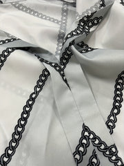  Chain Print Long Sleeve Blouse