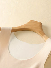 2pcs Thermal Underwear Warm Seamless Crew Neck Tank Top Women's Lingerie