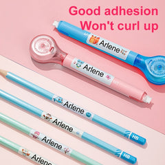 Cartoon Labels Personalized Name Stickers Waterproof for School Stationery Books