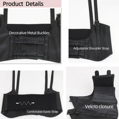 Women Wide Elastic Waist Belt Corset Suspender Harness
