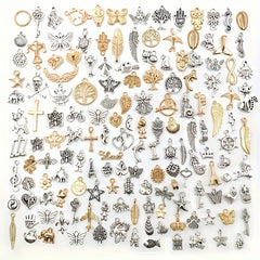 30pcs Mixed Metal Charms for DIY Bracelet Necklace Making