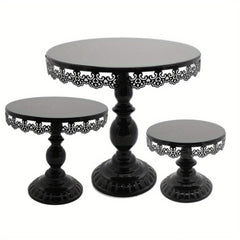Round Pedestal Dessert Holder Cupcake Display Rack for Birthday Wedding Party