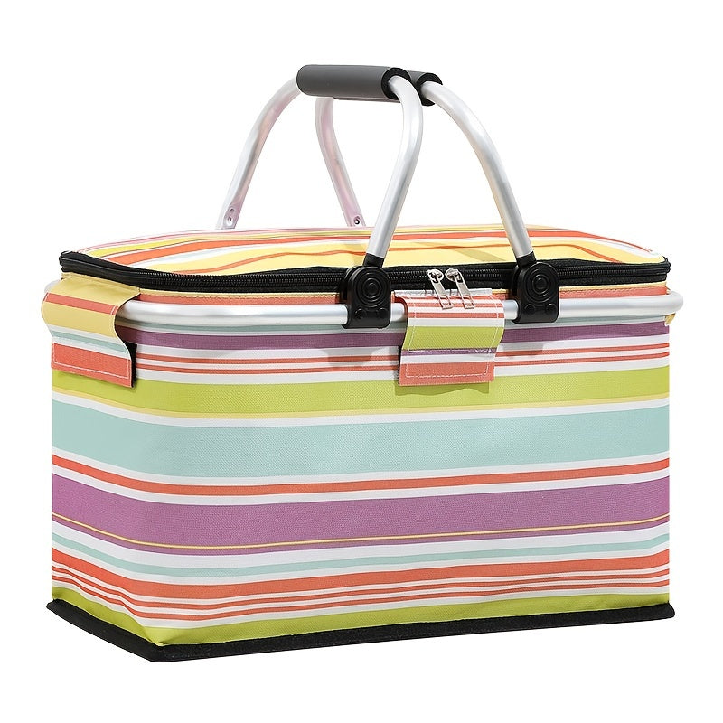 Insulated Picnic Basket for Cold Storage and Picnics