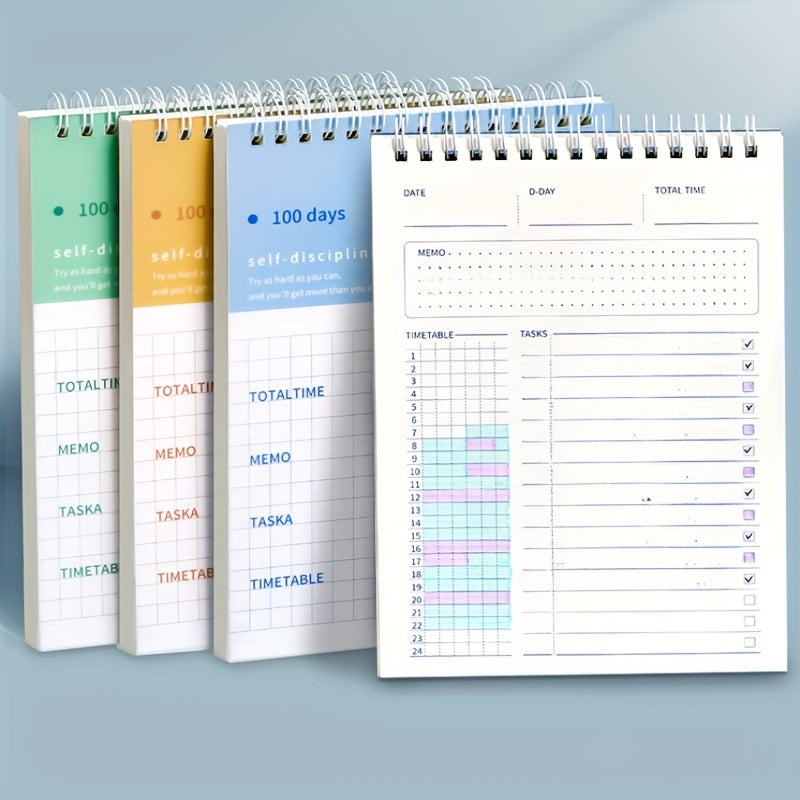 Undated Daily Planner Memo Book with Calendar Organizer